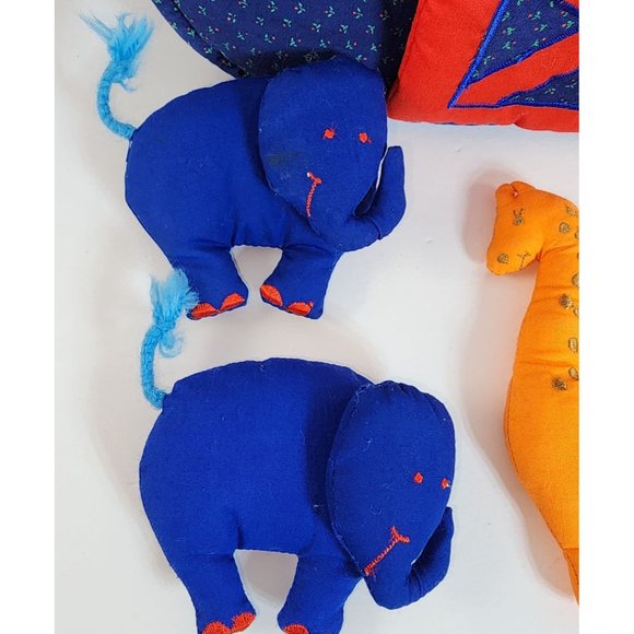 Vintage Kubla Crafts Noah's Ark Plush Playset with 5 Animals Not Complete Cute - Picture 2 of 12